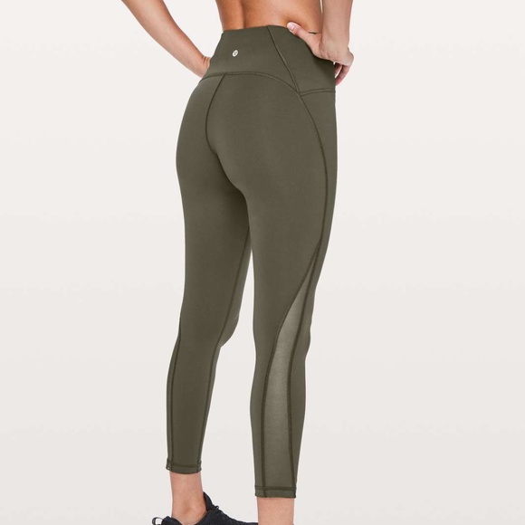LULULEMON Train Times 7/8 Legging - Dark Olive - Picture 1 of 5